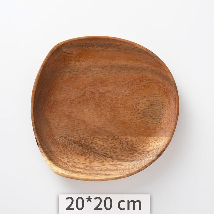 Acacia Irregular Wooden Plate Set