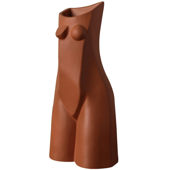 Female Body Geometry Vase Decoration