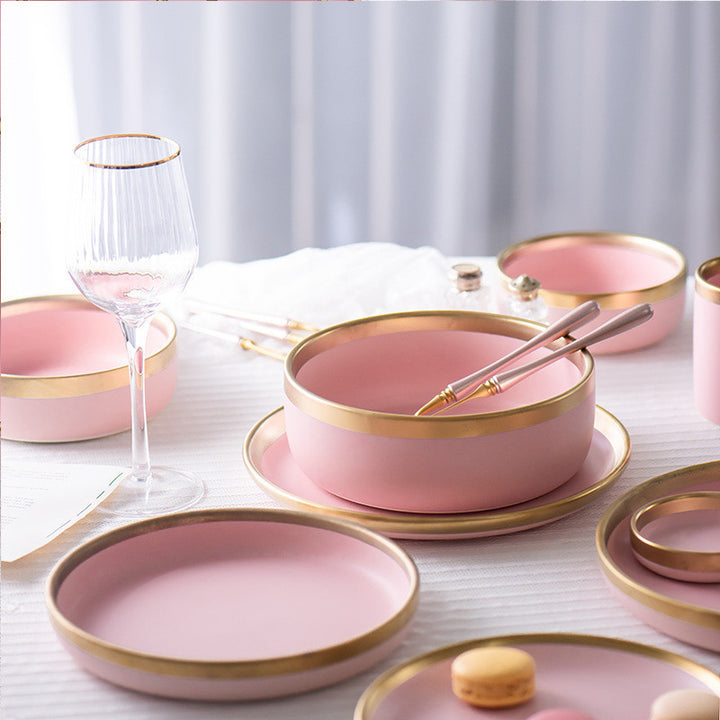 Pink Ceramic Tableware