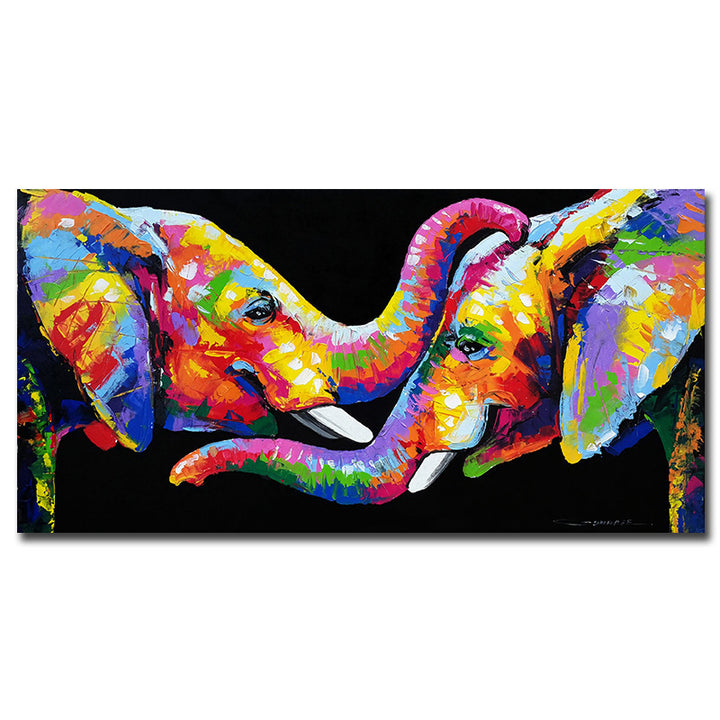 Graffiti Elephant Canvas Art