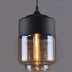 Industrial glass chandelier