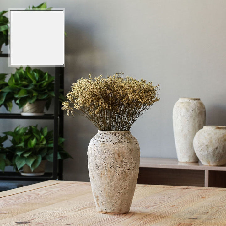 Modern Minimalist Living Room Pottery Dried Flower  Vase