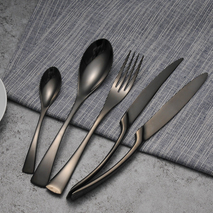 Cutlery Cutlery Stainless Steel Black Minimalist