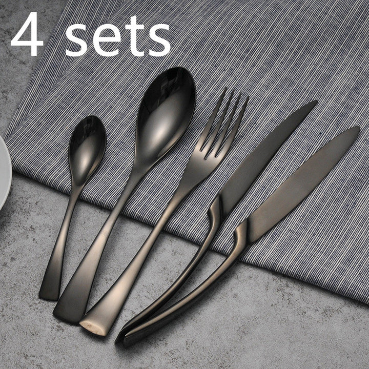 Cutlery Cutlery Stainless Steel Black Minimalist