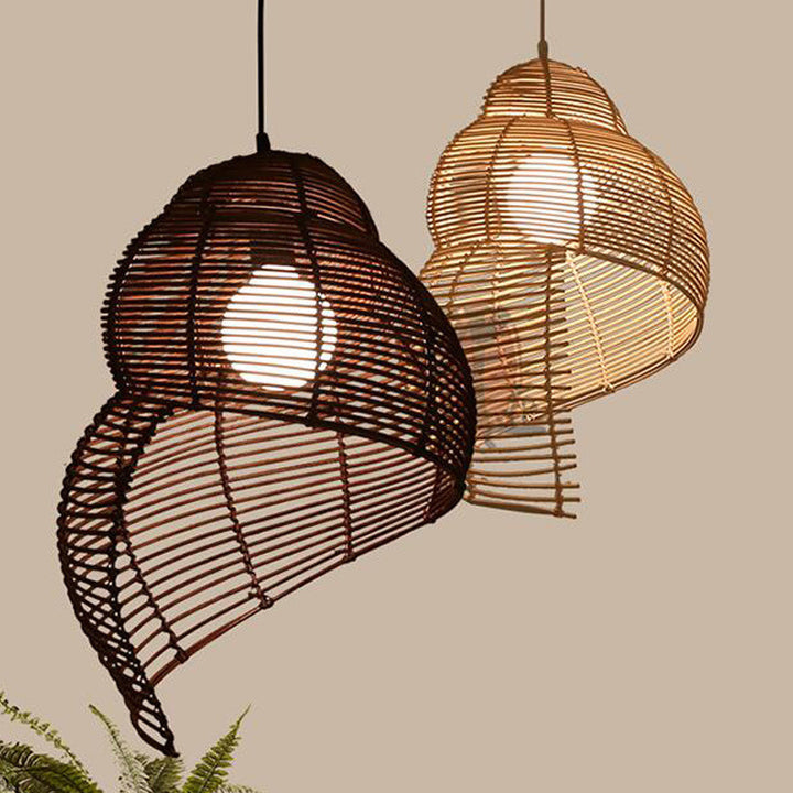 Rattan Pendant Light Creative Art Southeast Asia