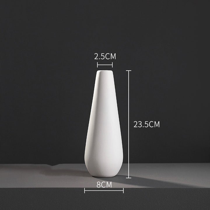 Fashion Simple White Ceramic Vase