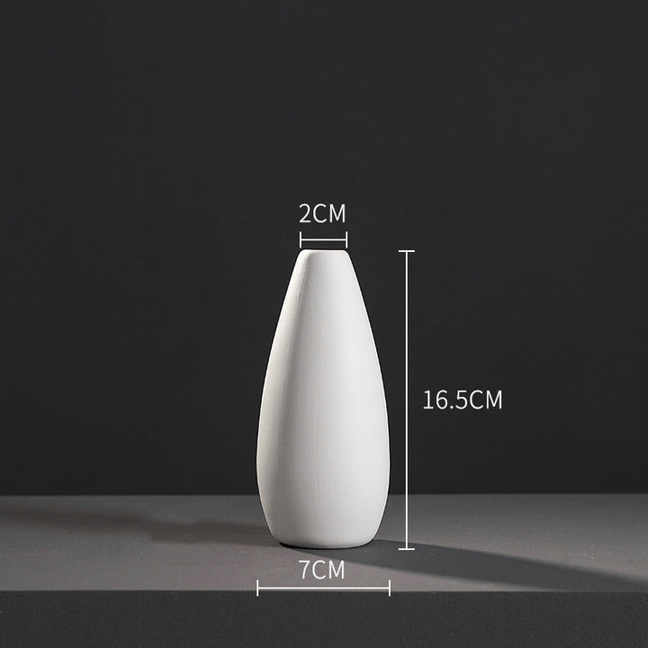 Fashion Simple White Ceramic Vase