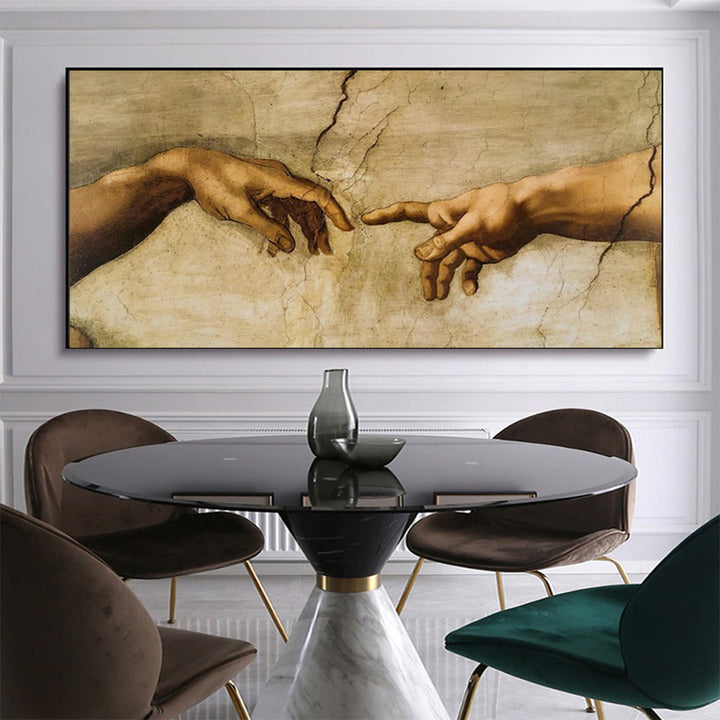 Hand In Hand Michelangelo Canvas