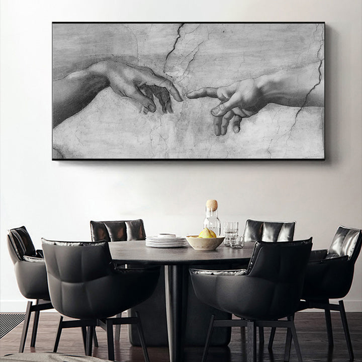 Hand In Hand Michelangelo Canvas