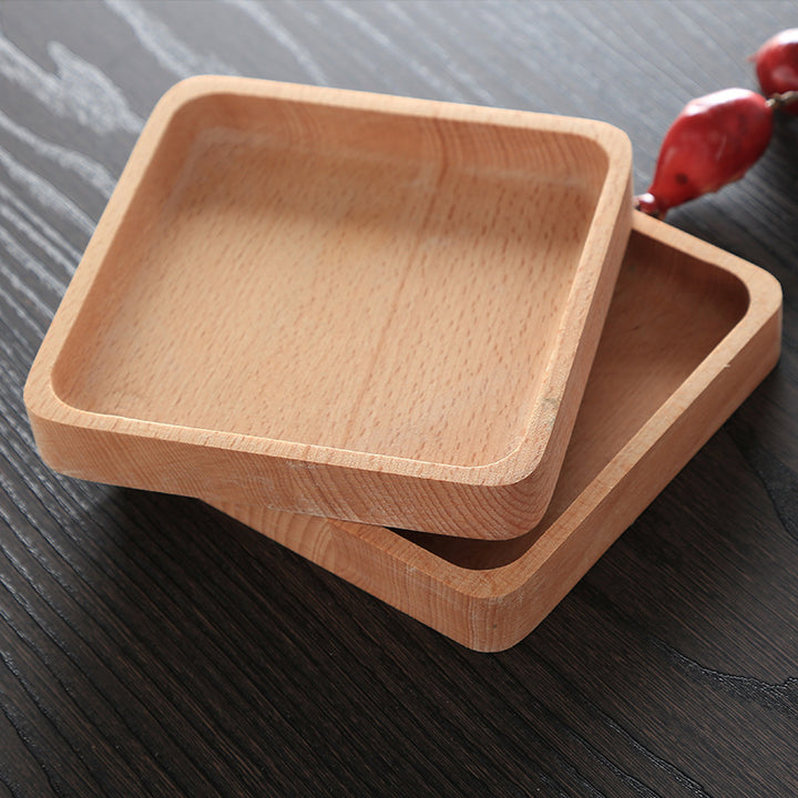 Round Rectangular Wooden Tray