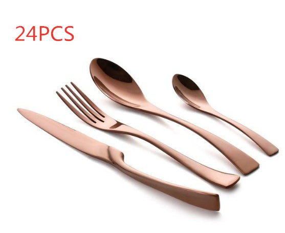 Elegance Noir Korean Cutlery Set