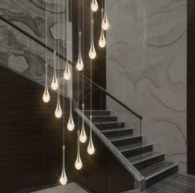 OctaGlow Minimalist Staircase Chandelier