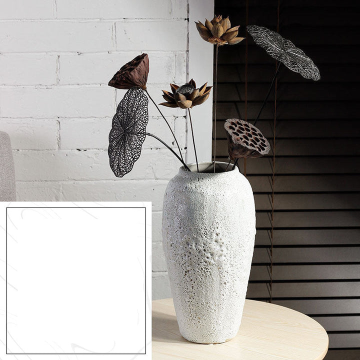 Modern Minimalist Living Room Pottery Dried Flower  Vase