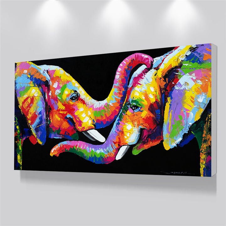 Graffiti Elephant Canvas Art