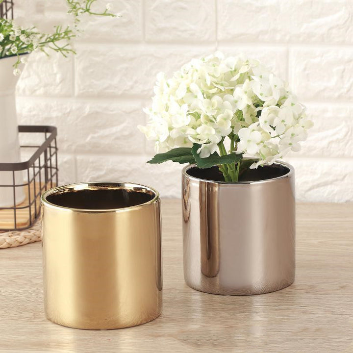 Ceramic gold plating vase