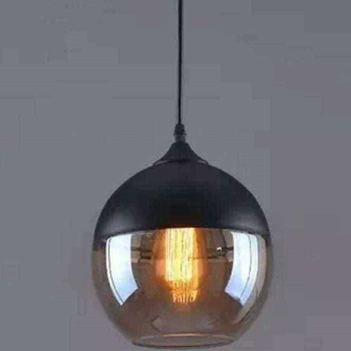 Industrial glass chandelier