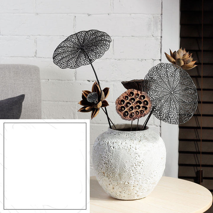 Modern Minimalist Living Room Pottery Dried Flower  Vase