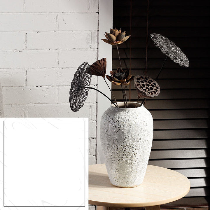 Modern Minimalist Living Room Pottery Dried Flower  Vase