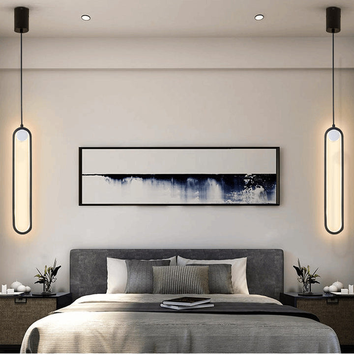 Stylish Minimalist Bedroom Bedside Chandelier