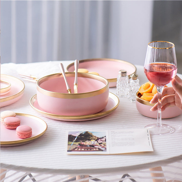 Pink Ceramic Tableware