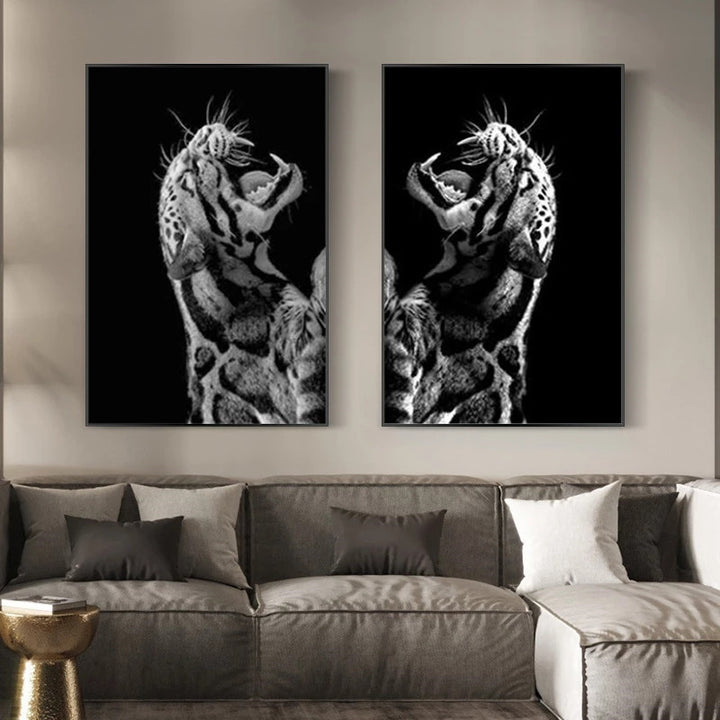 Monochrome Tiger Canvas Art