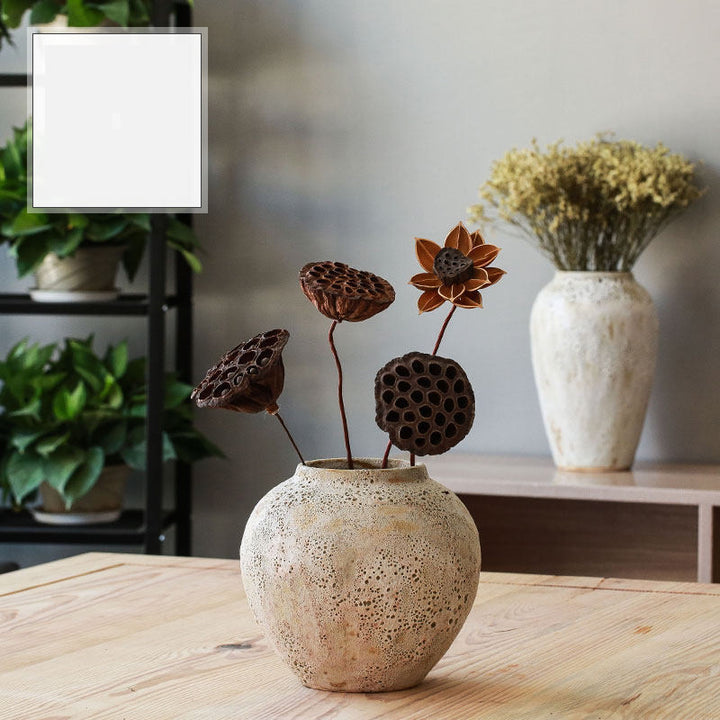 Modern Minimalist Living Room Pottery Dried Flower  Vase