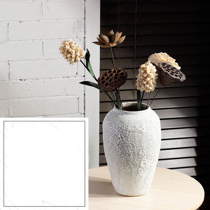 Modern Minimalist Living Room Pottery Dried Flower  Vase