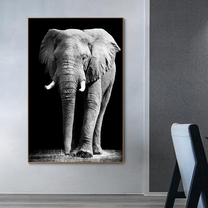 Wild Elephant Canvas Art