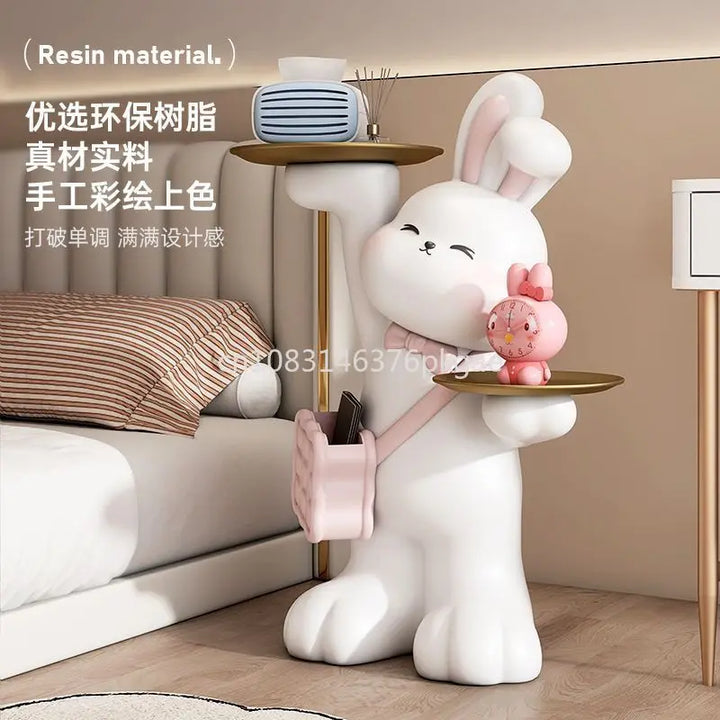 Cute Rabbit Living Room High-end Tray