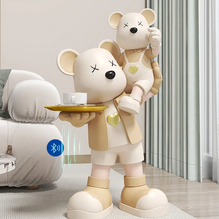 New Modern Style Sound Bear Home Accessories Living Room Large 71cm Cartoon Doll Statue Sculpture Housewarming Gift Decoration