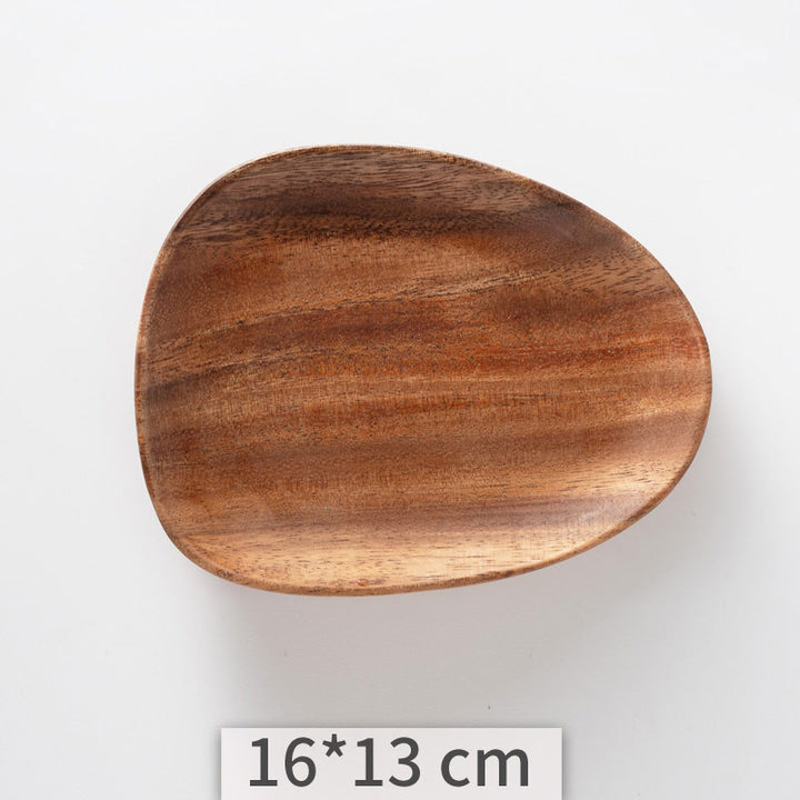 Acacia Irregular Wooden Plate Set