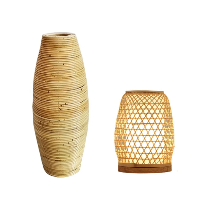 Simple Modern Rattan Wooden Vase