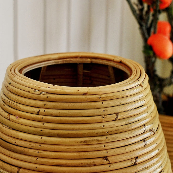 Simple Modern Rattan Wooden Vase