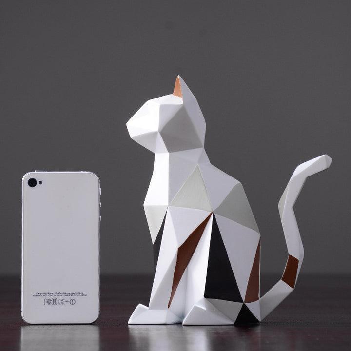 Modern Minimalist Geometric Animal Resin Crafts Ornaments