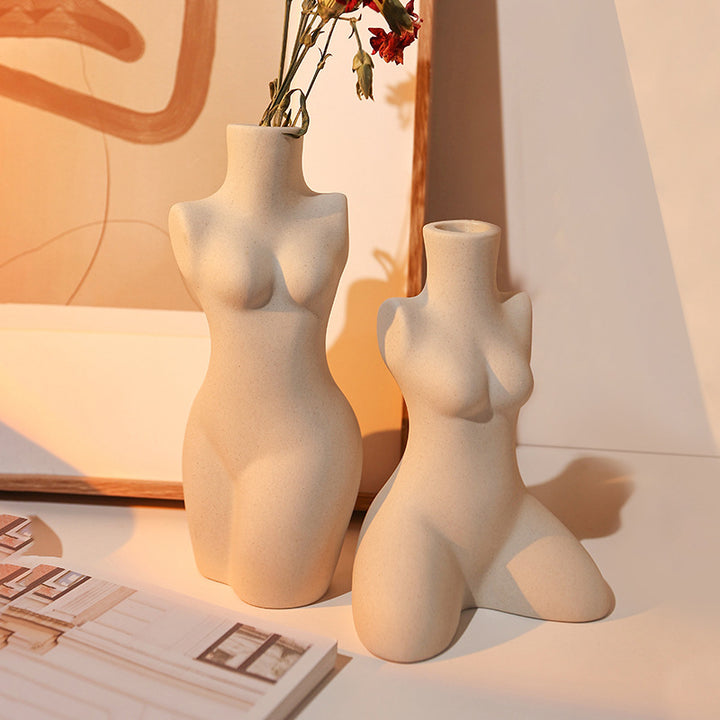 Silent White Ceramic Art Vase